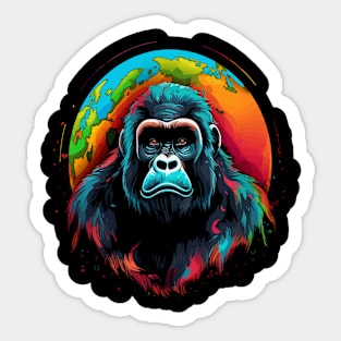 Gorilla Earth Day Sticker